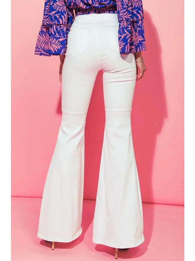 White Denim Bell Bottoms