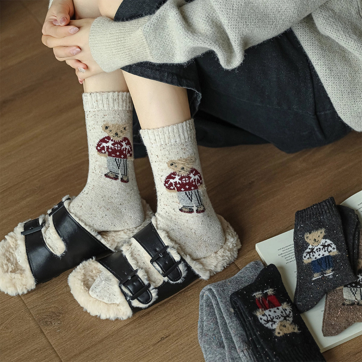 Wool Bear Socks