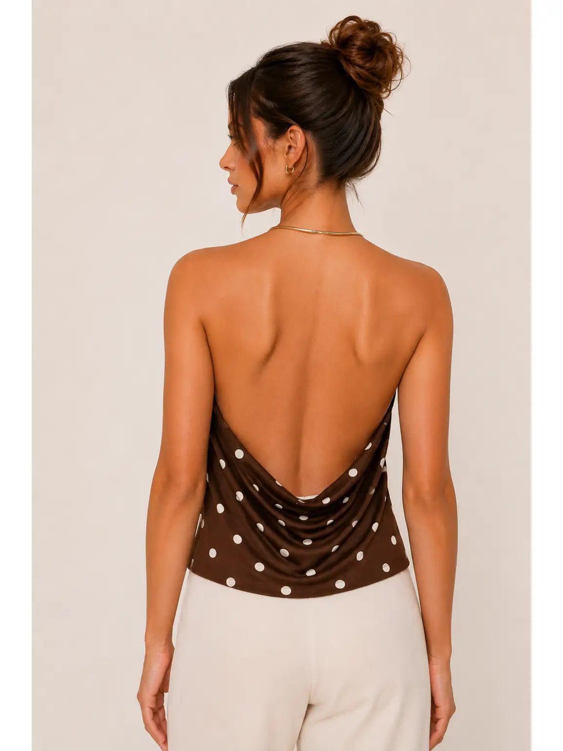 Cocoa Dot Halter