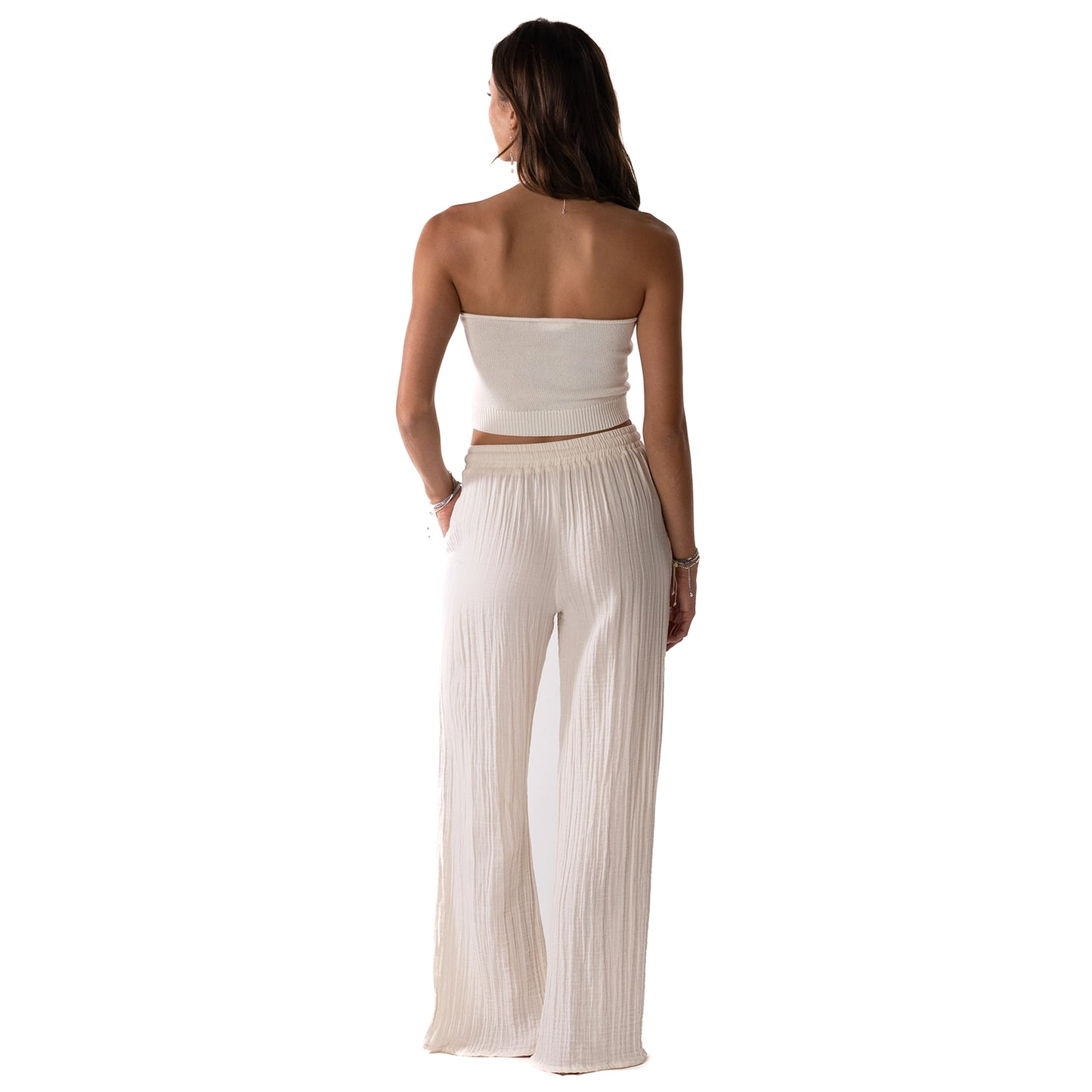 Cream Cabana Pants