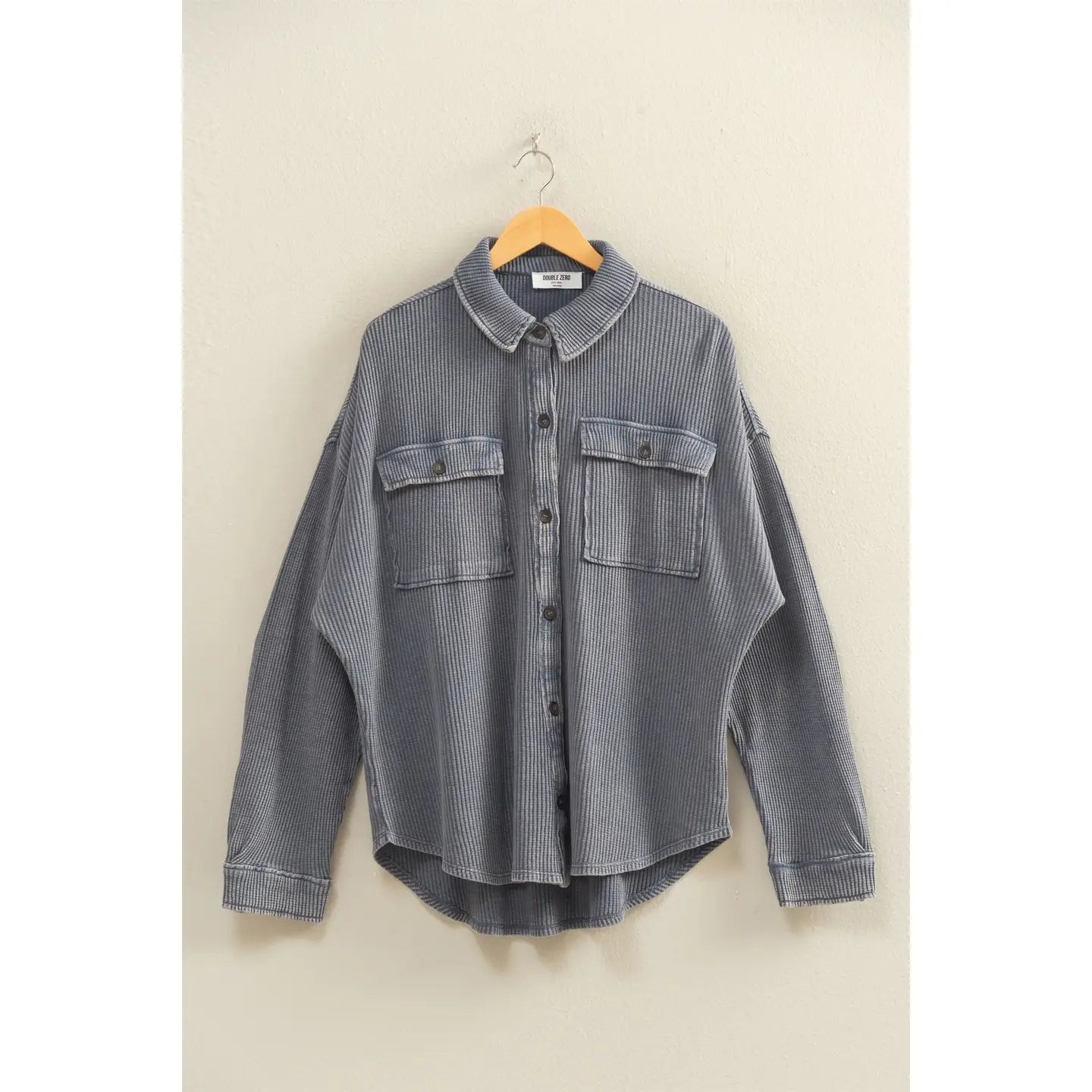 Oversized Waffle Shacket