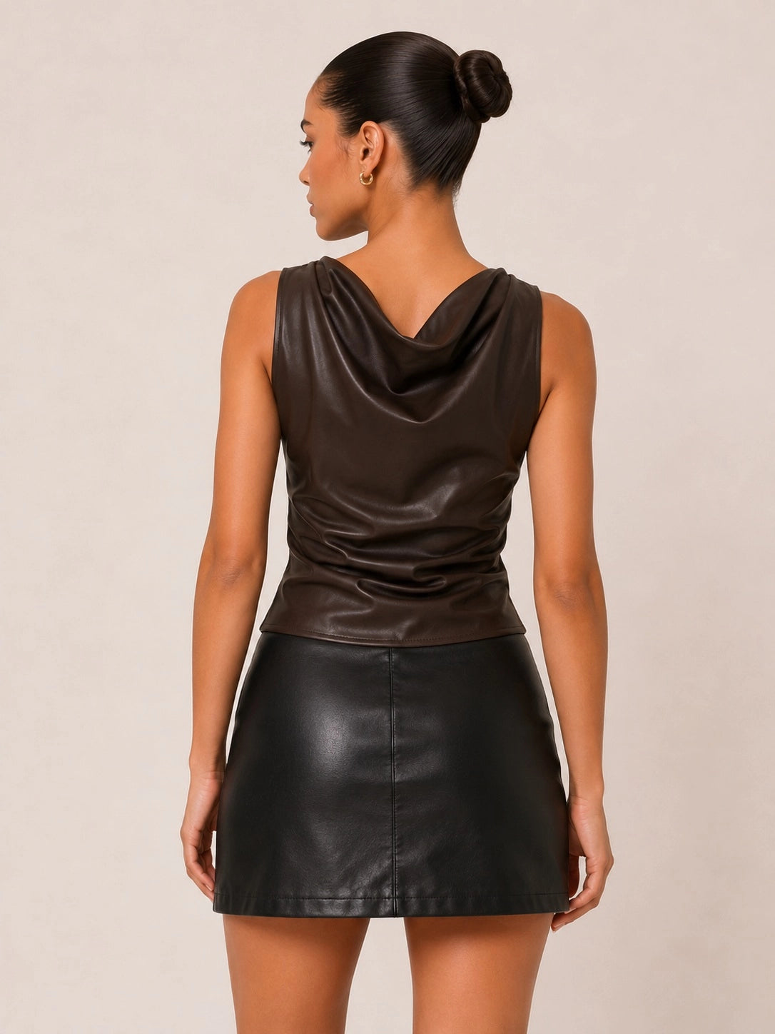 Espresso Cowl Top