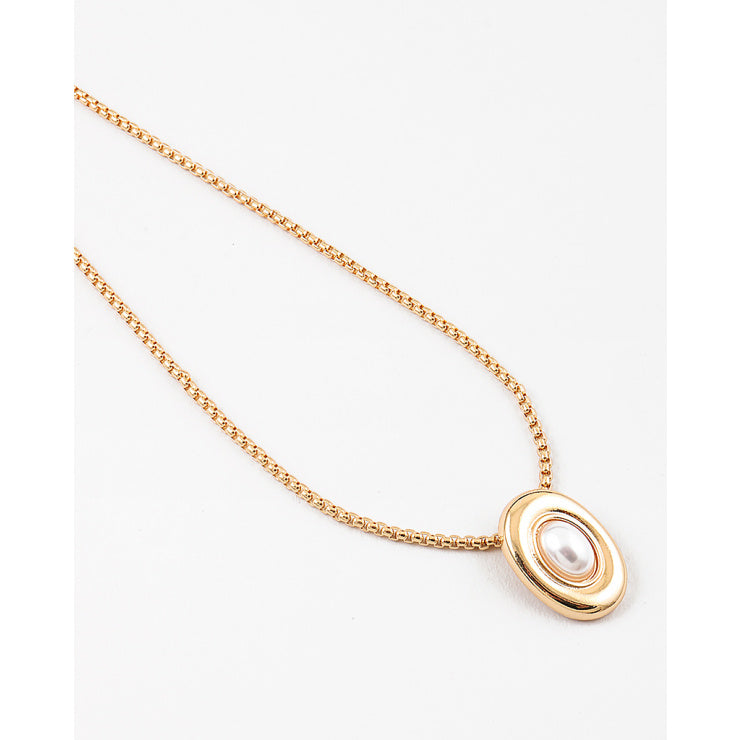 Gold Pearl Necklace