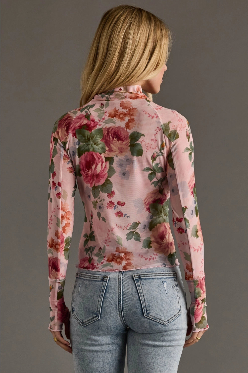 Mesh Floral Top