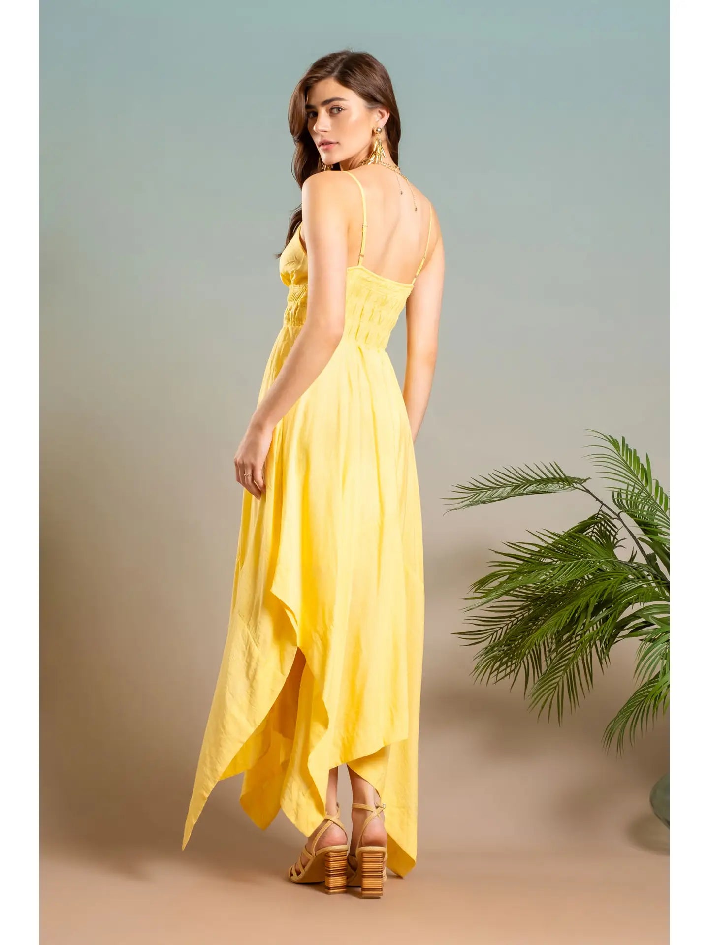 Yellow Handkerchief Dress