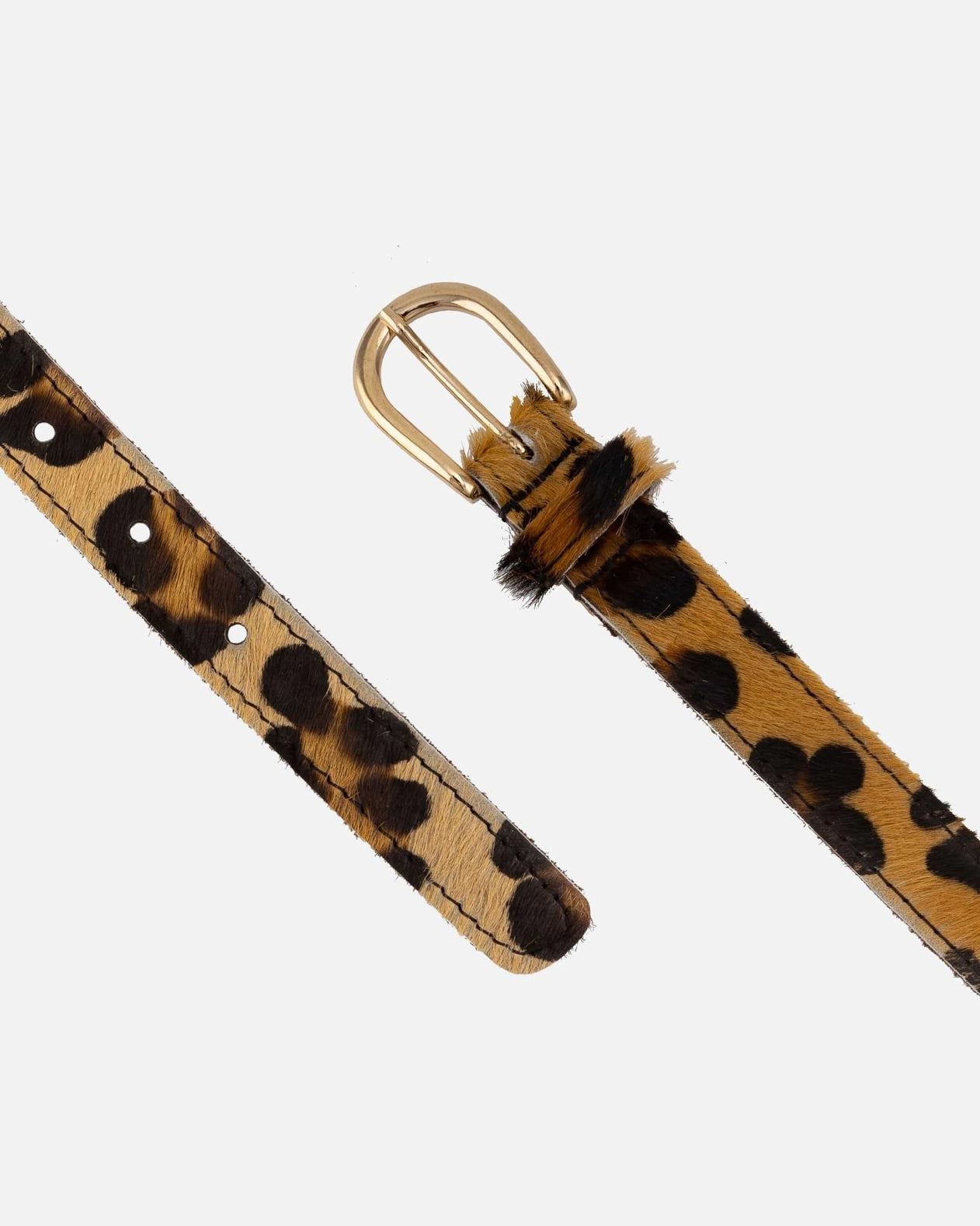 Dania Leopard Skinny Belt