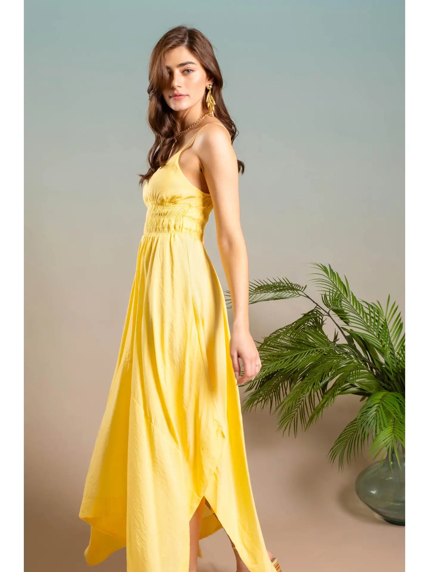 Yellow Handkerchief Dress