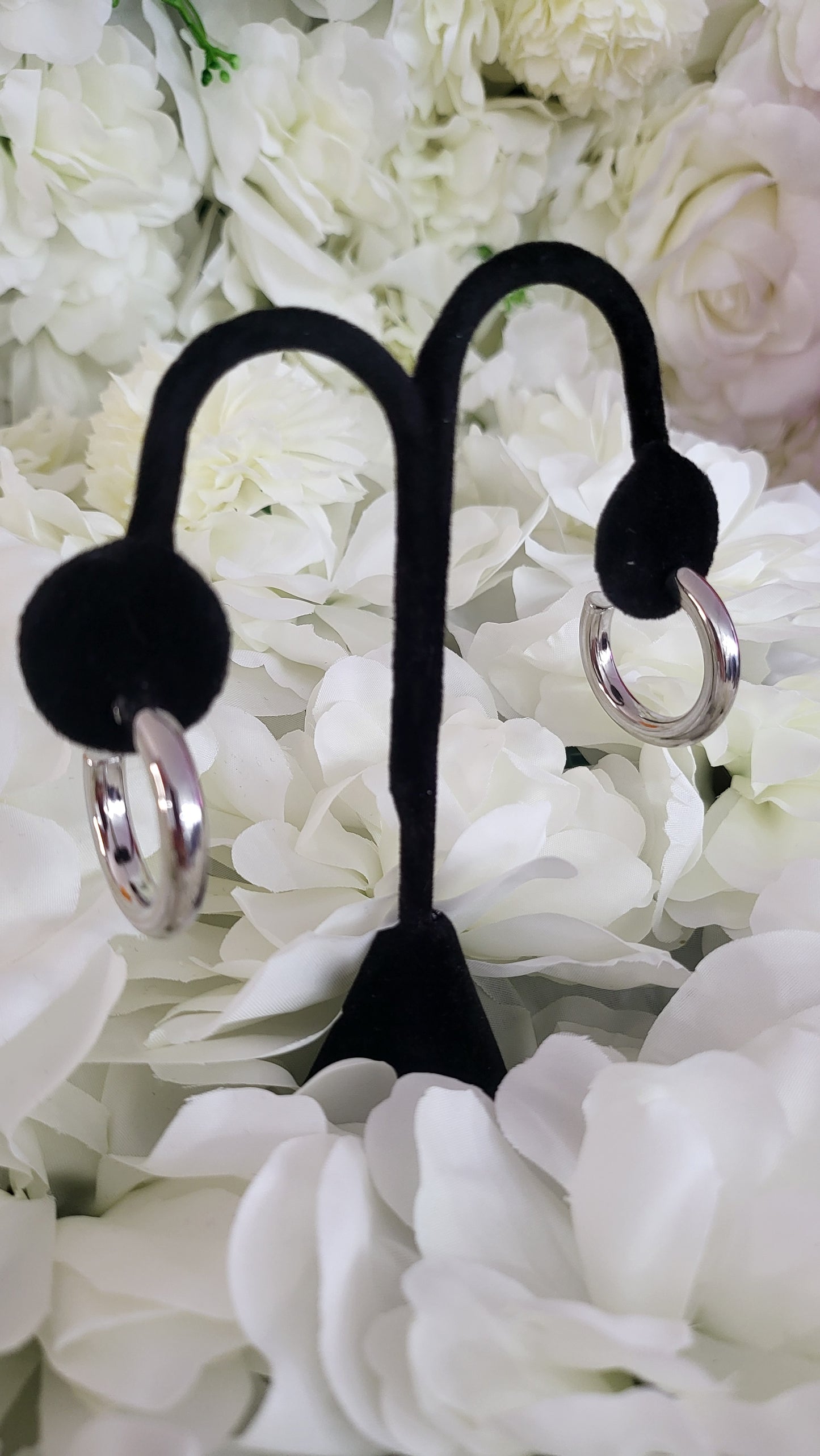 Sally Silver Hoops