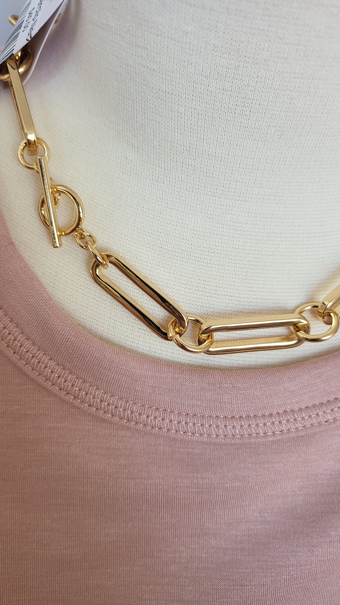 Gold Paperclip Necklace