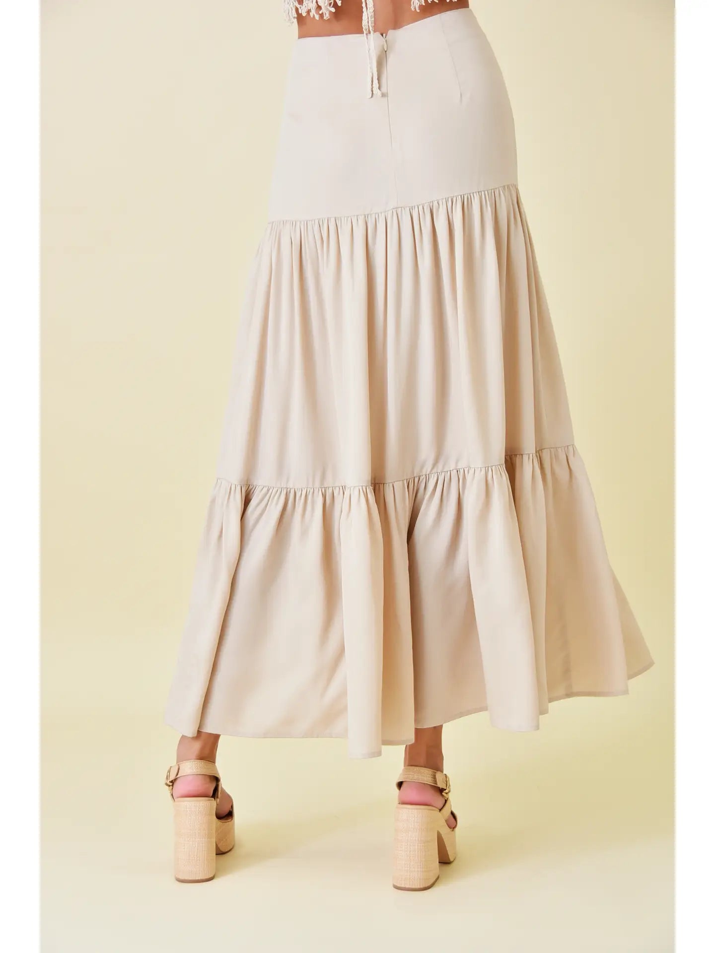 Tiered Maxi Skirt