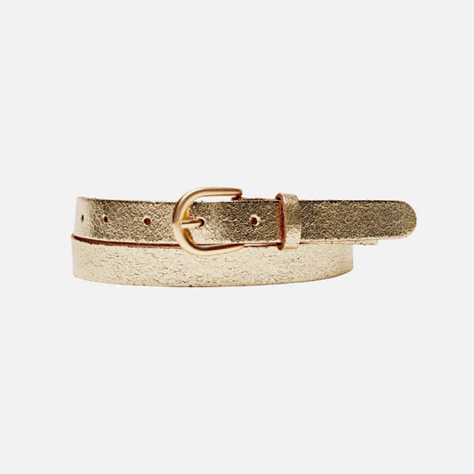 Metallic Leather Belt