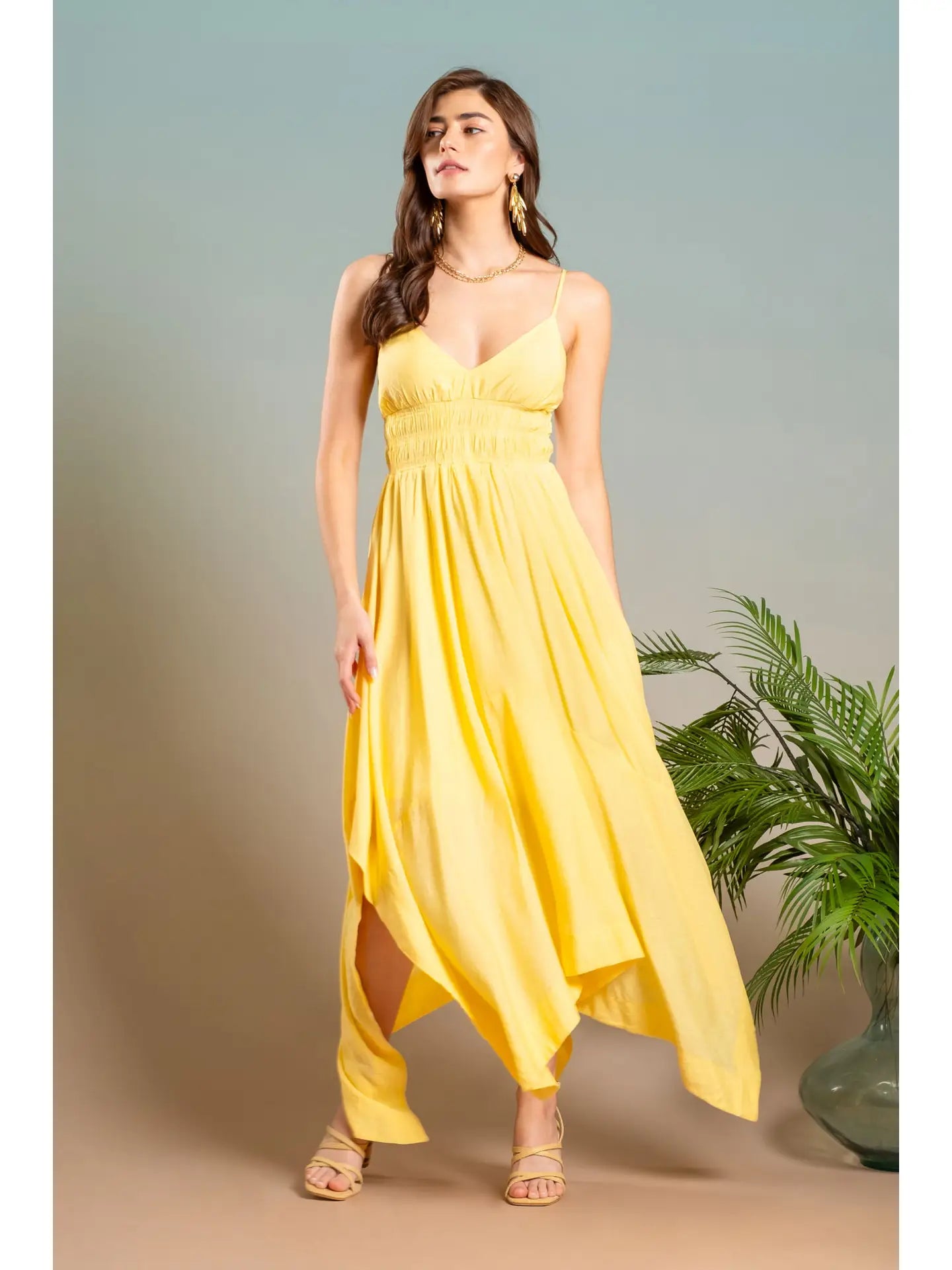 Yellow Handkerchief Dress