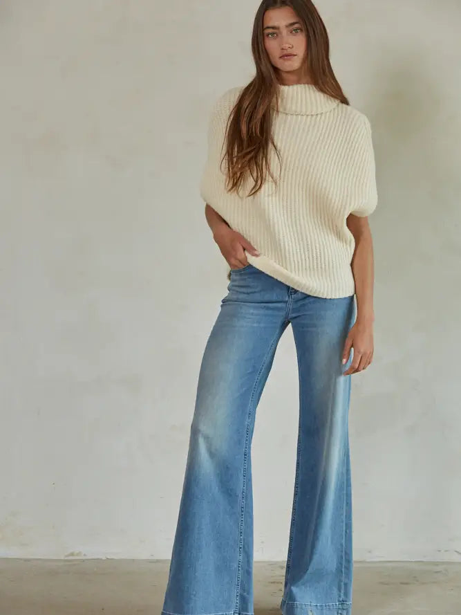 Knit Ribbed Turtleneck