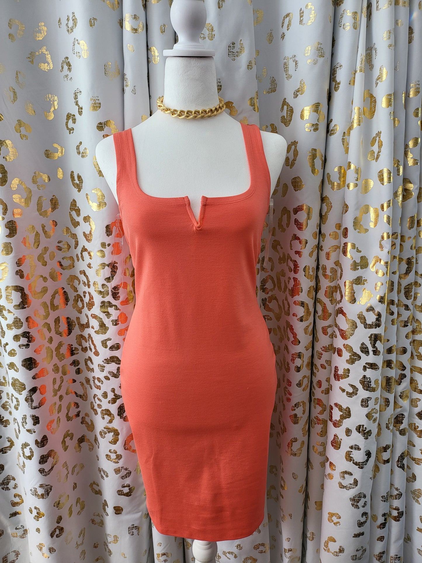 Coral Tank Dress