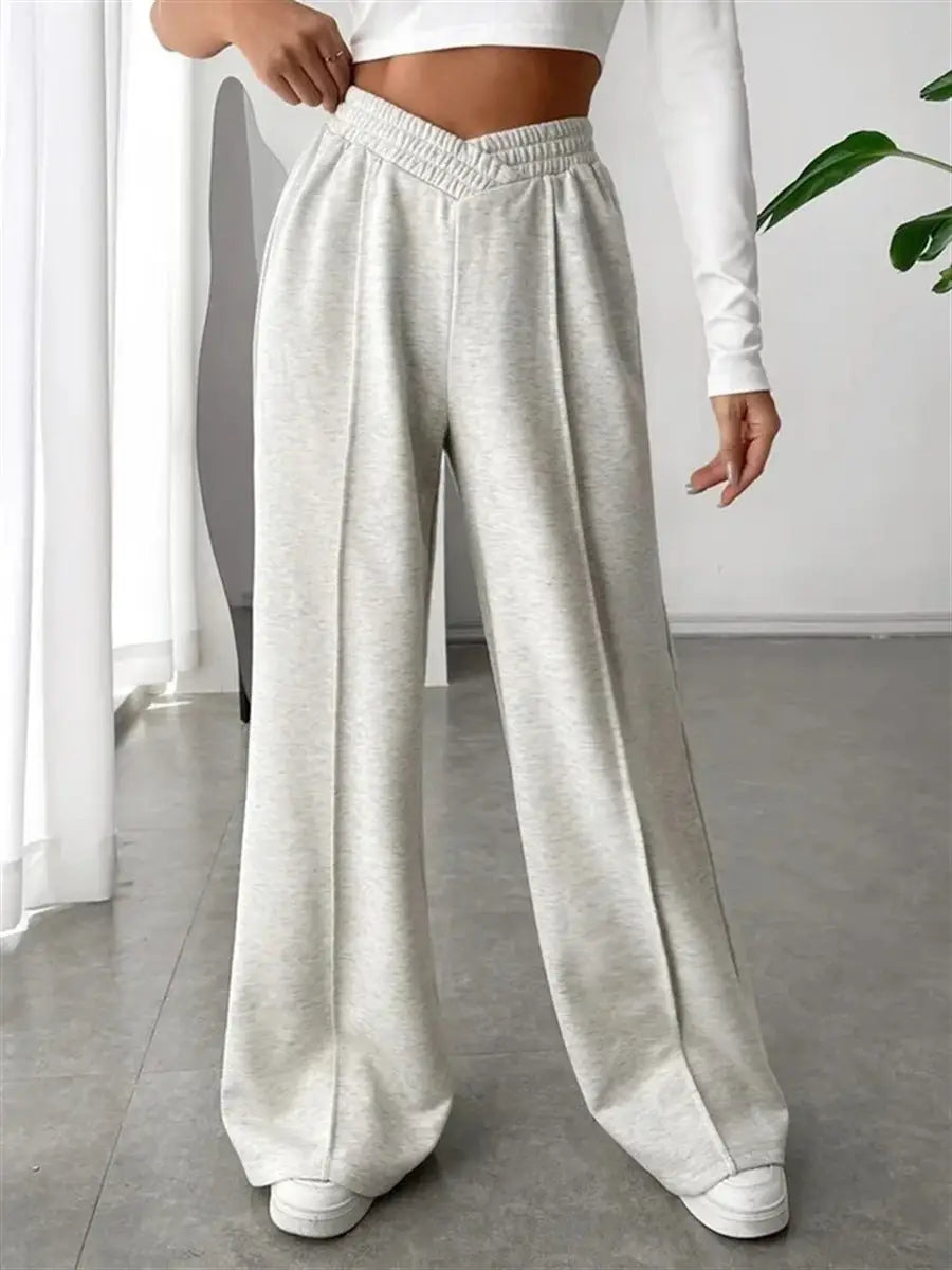 Grey Wide Leg Sweatpants