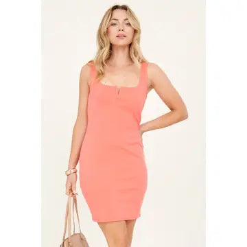 Coral Tank Dress