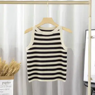 One Size Stripe Tank Top