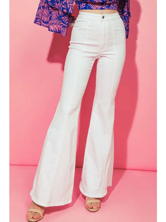 White Denim Bell Bottoms