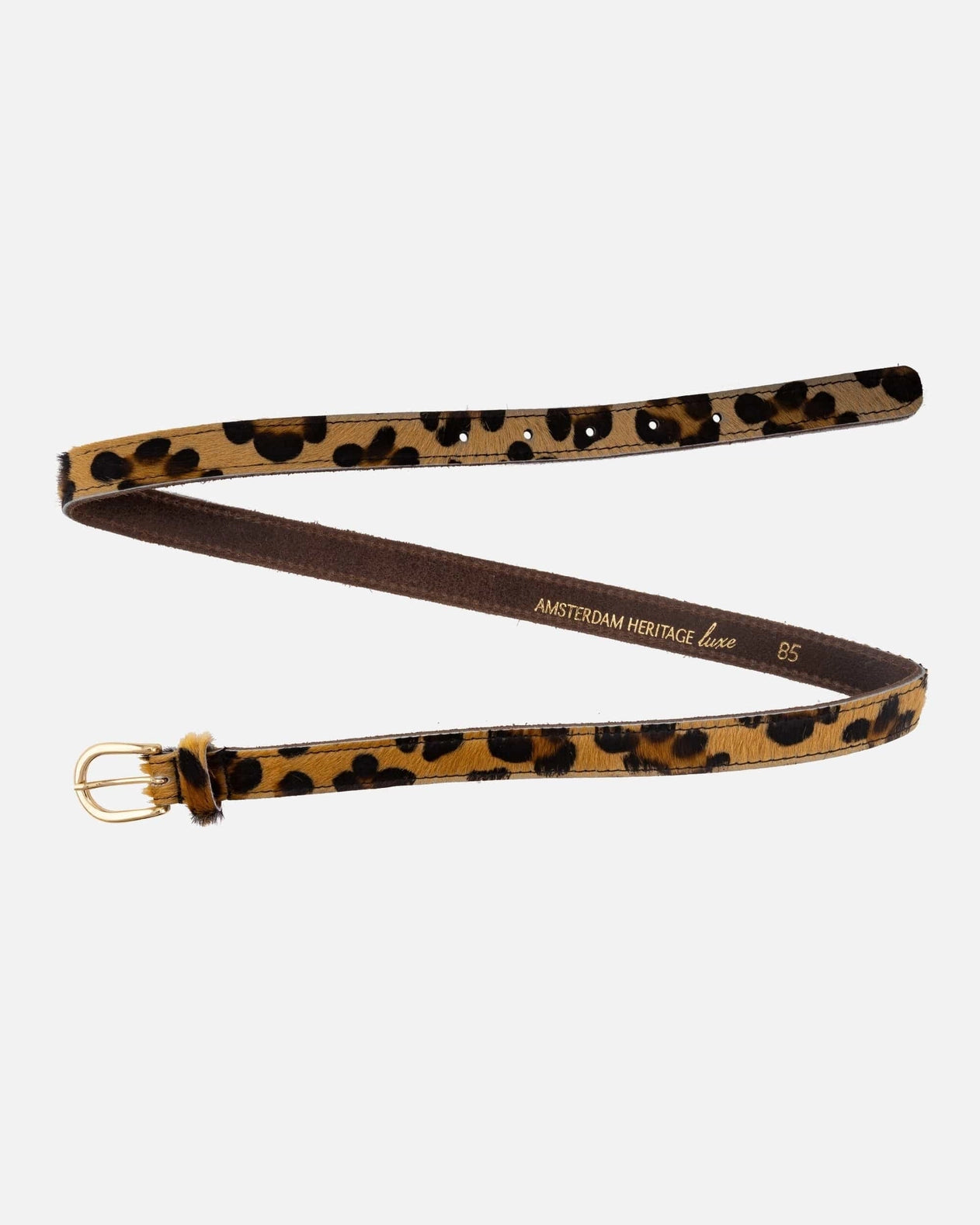 Dania Leopard Skinny Belt