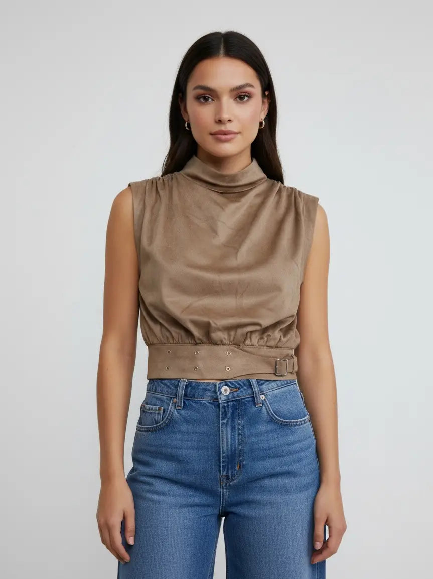 Belted Muse Top