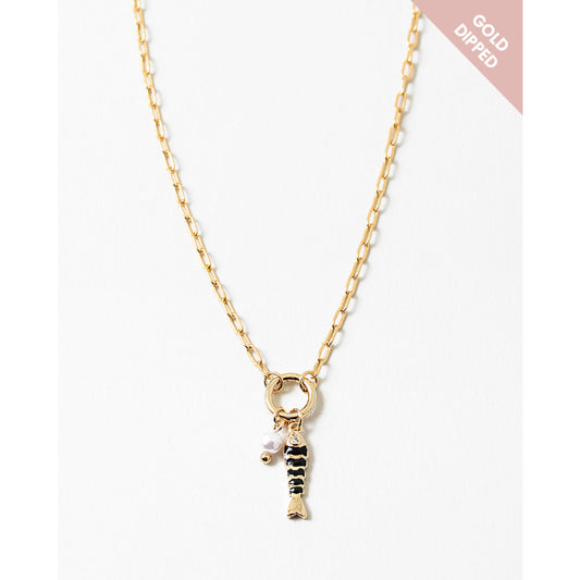 Black Fish Necklace