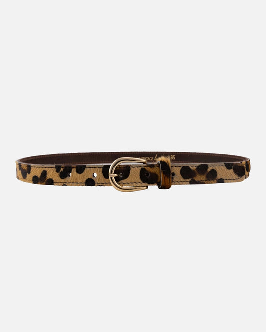 Dania Leopard Skinny Belt