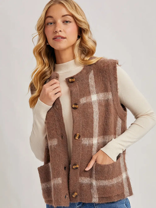 Fuzzy Sweater Vest
