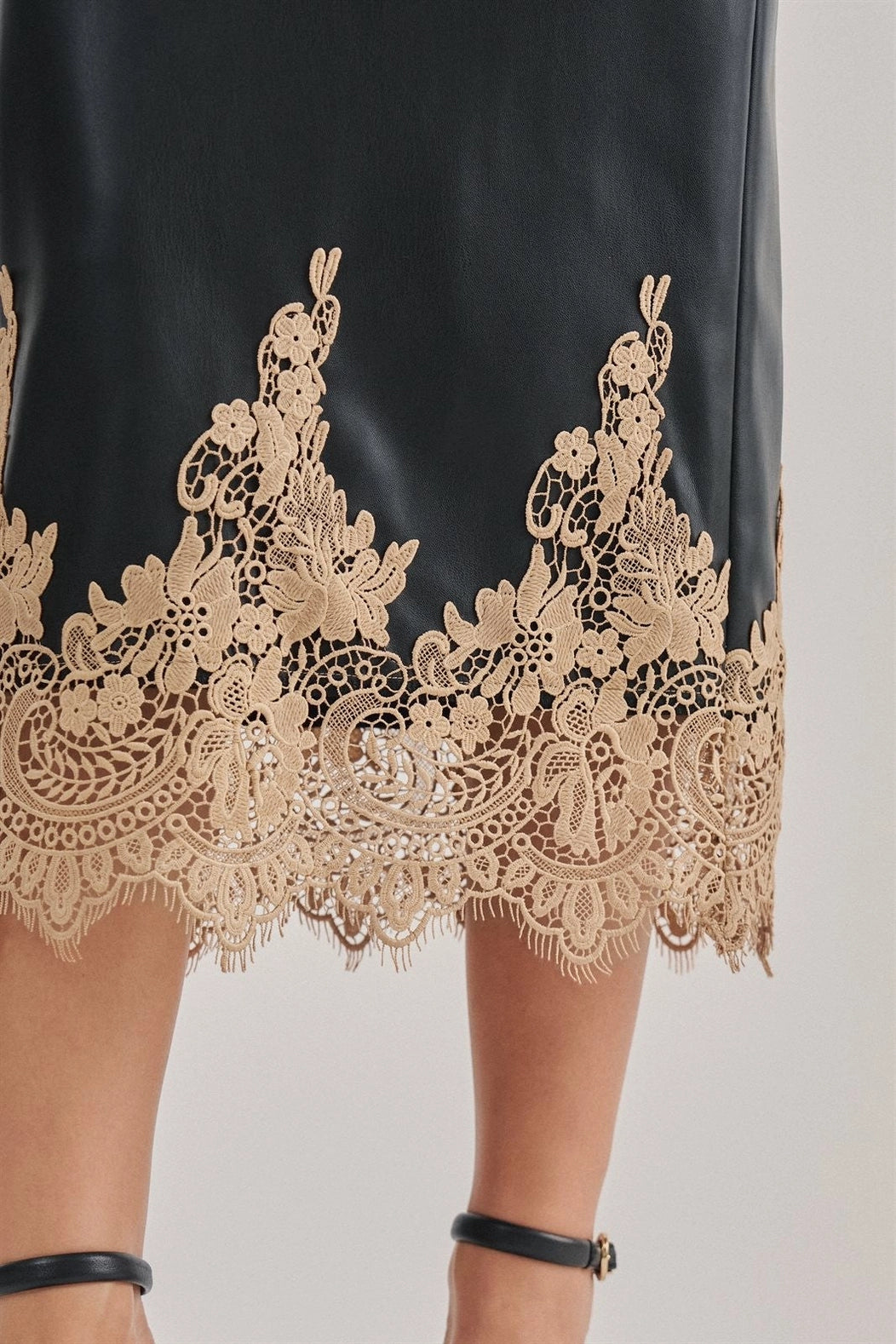 Faux Leather Skirt