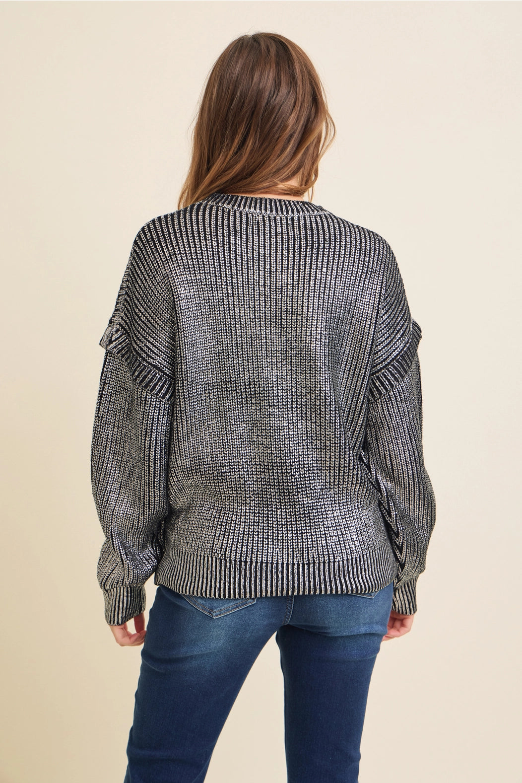 Metallic Knit Sweater