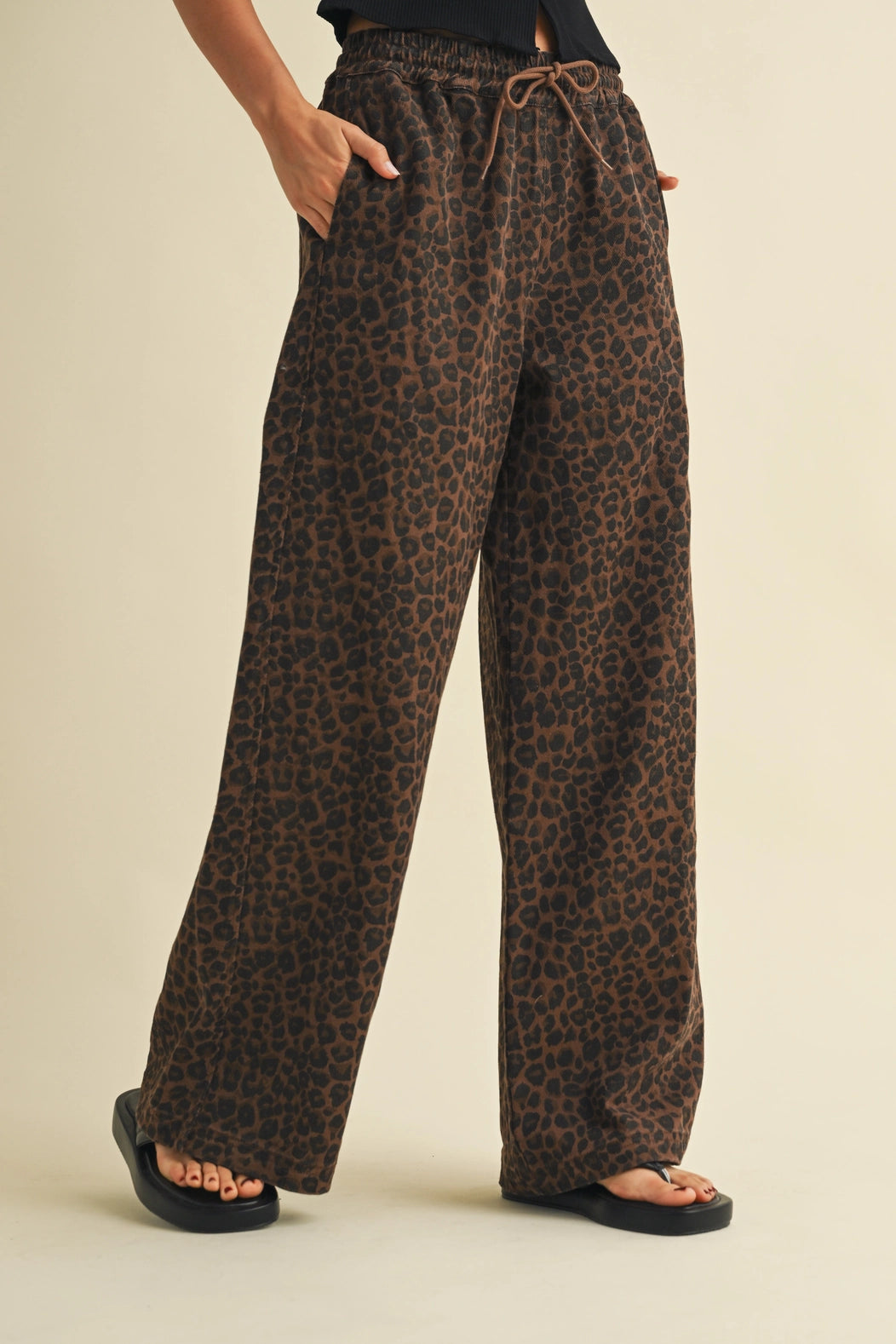 Leopard Track Pants