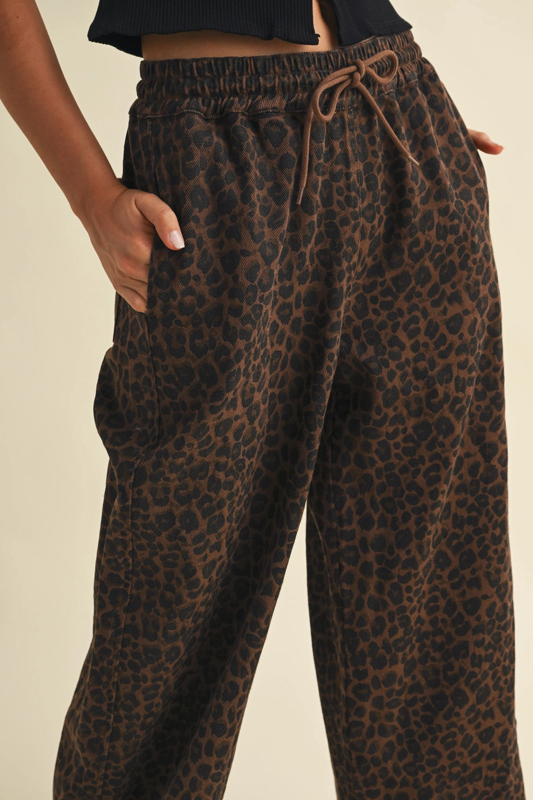 Leopard Track Pants